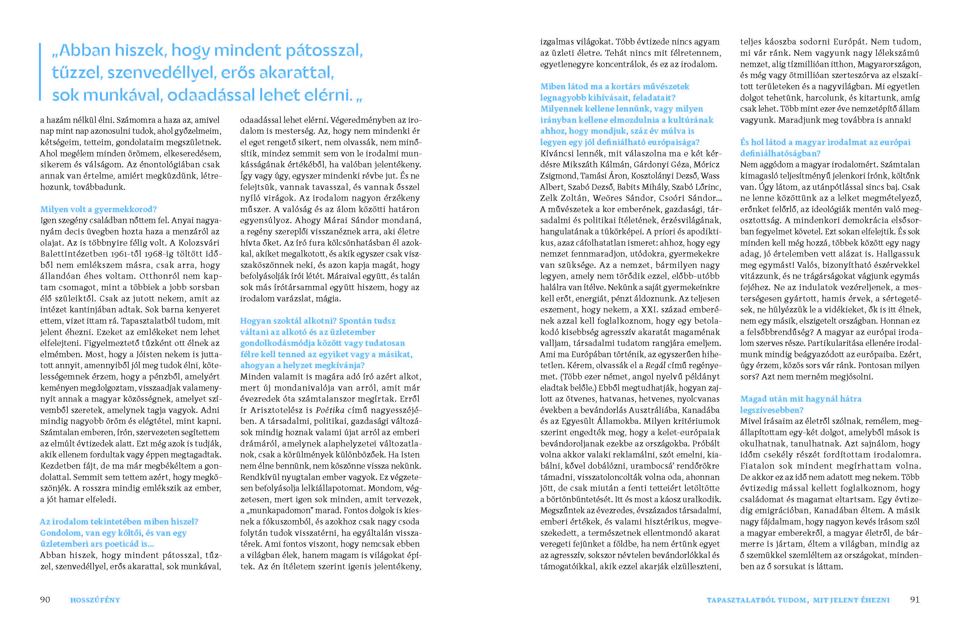 Magyar Kultúra Interjú